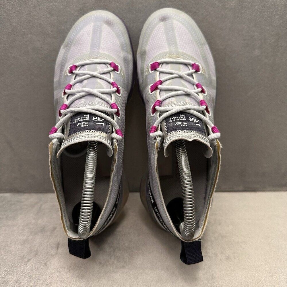 Nike Vapormax White and Pink Athletic Shoes - Picture 6 of 8